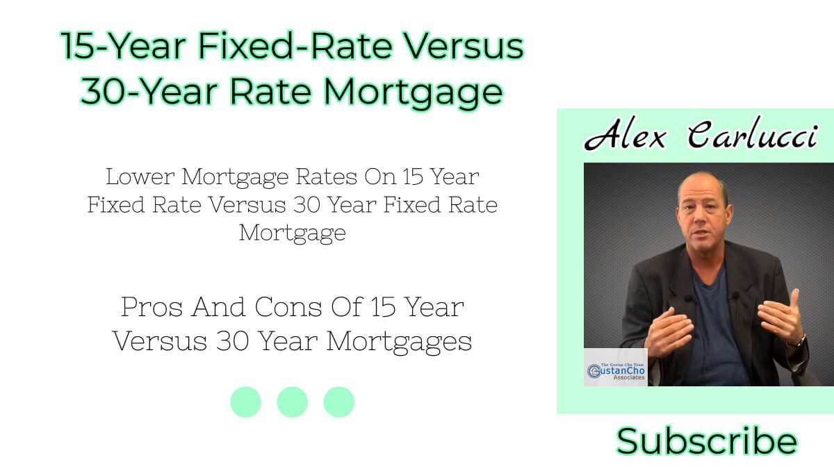 15 Year Versus 30 Year Fixed Rate Mortgage Loans