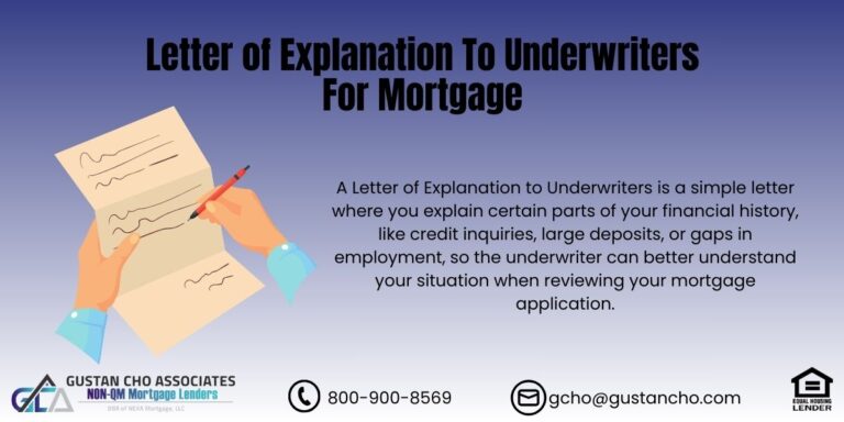 Letter of Explanation to Underwriters