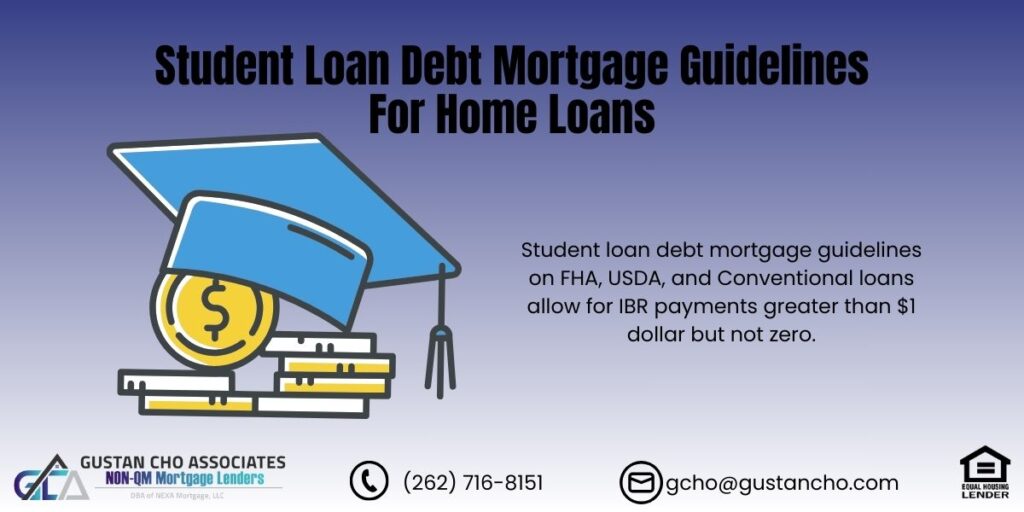 Student Loan Debt Mortgage Guidelines